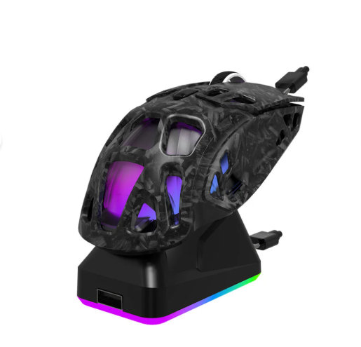 GWH-111 STAND SARJ İSTASYONLU SARJ EDİLEBİLİR 1000HZ 24000 DPI RGB OYUNCU GAMİNG MOUSE