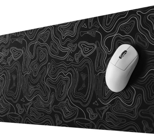 AYMESTORE Black Contour Speed Hızlı Yüzey Kaymaz Taban Gaming Oyuncu Mouse Pad Oyuncu Gaming Mousepad