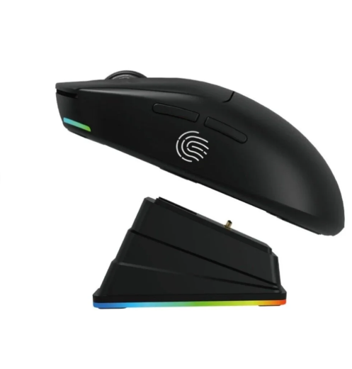 AYMESTORE Kablosuz Oyuncu Mouse RGB – 6400 DPI Ultra Hafif 51gr | Bluetooth+ Mouse Şarj İstasyonlu