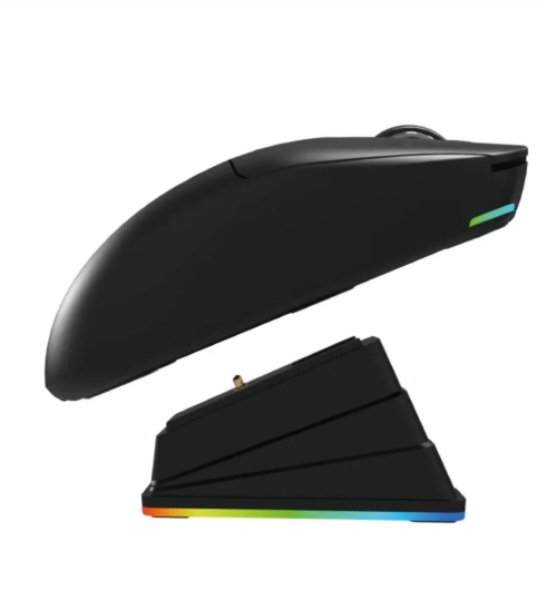 AYMESTORE Kablosuz Oyuncu Mouse RGB – 6400 DPI Ultra Hafif 51gr | Bluetooth+ Mouse Şarj İstasyonlu